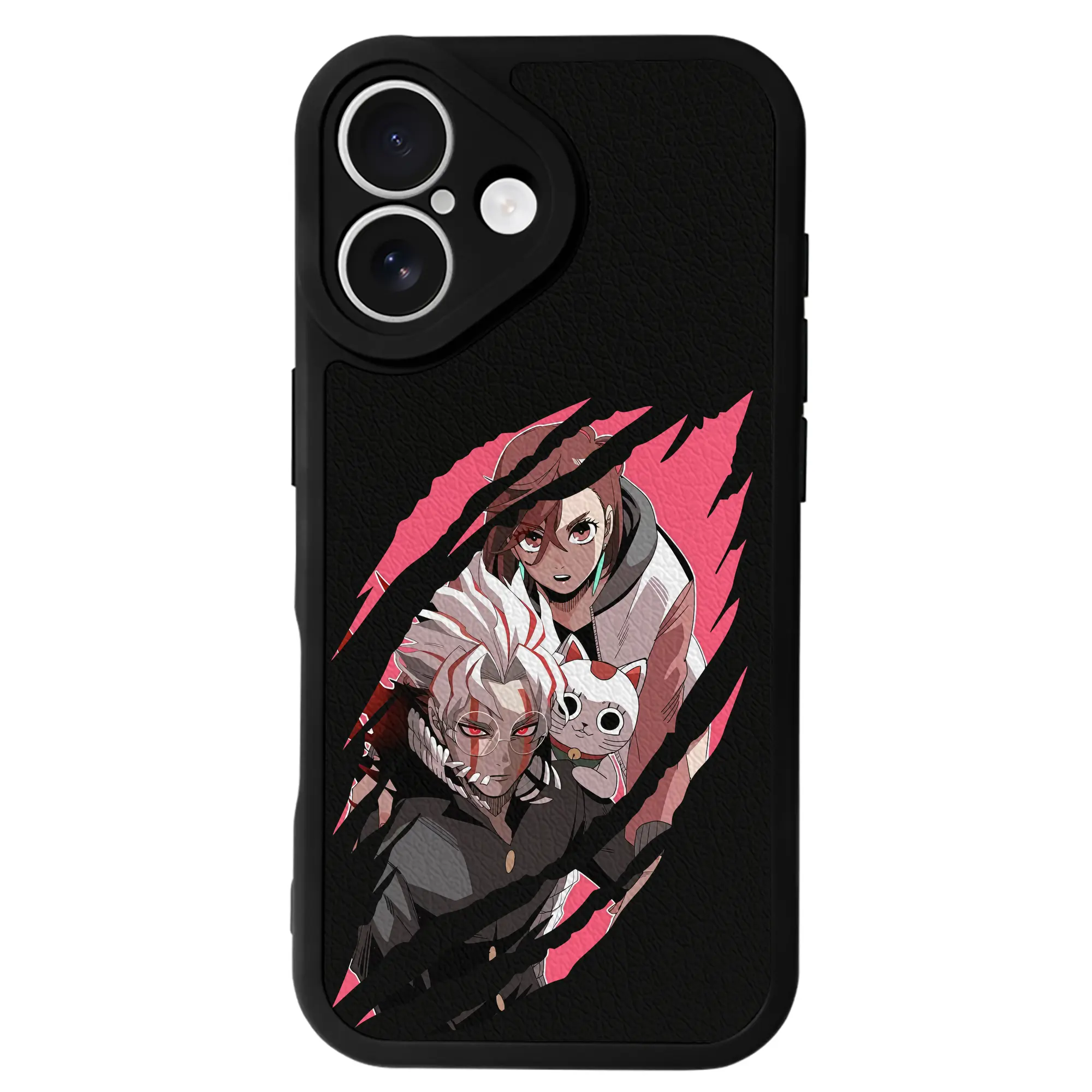 ダンダダン グッズ,綾瀬桃 - IPhone 16シリーズ対応 ・ シリコンスマホケース ・ レザー調 ・ 高精度フィット ・ 耐衝撃 ・ ワイヤレス充電対応 ・ 精密カット